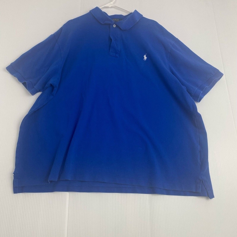 Polo Ralph Lauren‎ Men's Size 3XB short sleeve blue  polo round neck.